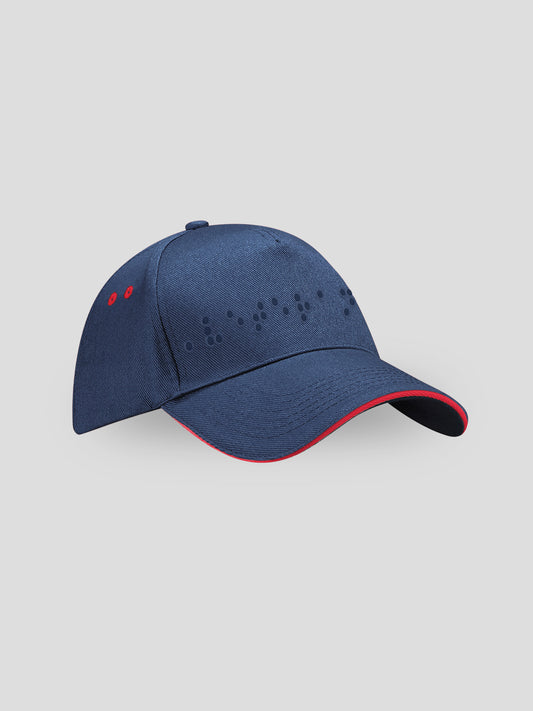 UNISEX VETERAN CAP - French Navy/Classic Red